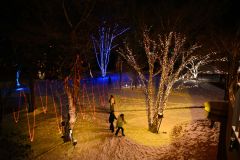 北海道ホテルのイルミネーション(金野和彦撮影)