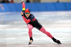 【スプリント男子1000メートル2回目】長身を生かした滑りでスプリント男子の頂点に立った帯三条の吉田詠喬