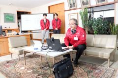 役場被災の大地震想定し広域訓練　池田町 3