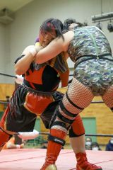 凱旋大会で熱い試合を繰り広げた浦幌さん(平栗玲香通信員撮影)