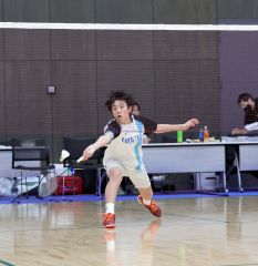 男子シングルス準優勝の松田健翔