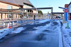 Ａ駐車場レーン左側に誤進入時の脱出通路を設置