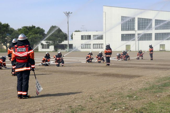清水町の御影消防団が演習 | 十勝毎日新聞電子版－Tokachi Mainichi