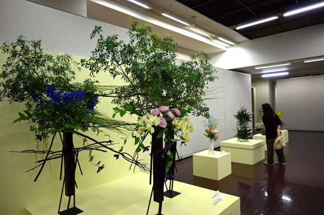 春のいけばな展が帯広で開催中